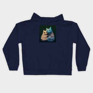 Two Mummy Cats Should Have Fallen in Love Before They Got Wrapped Up Kids Hoodie